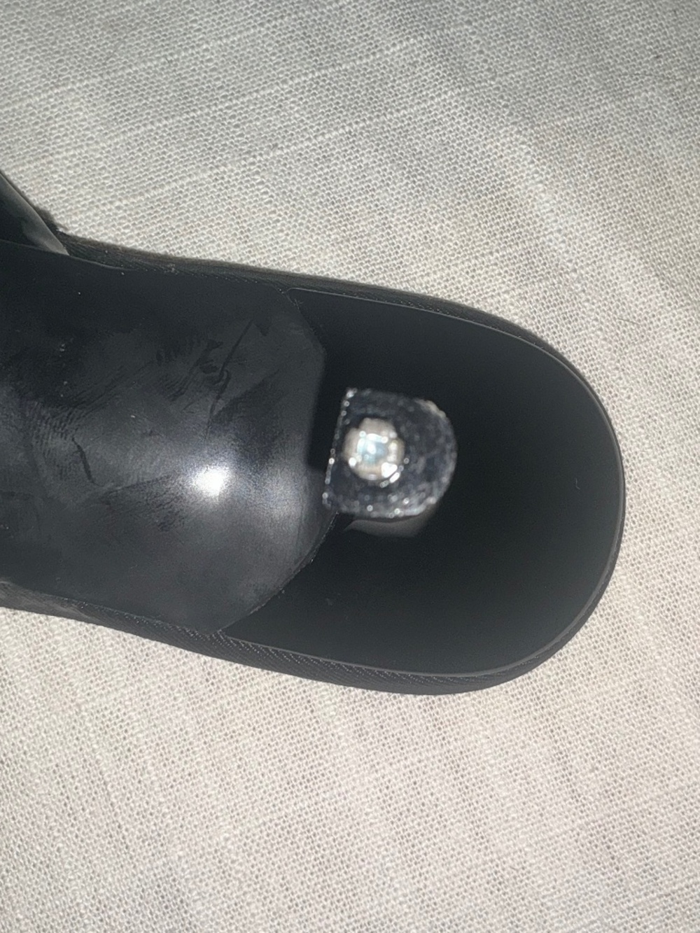 π€ Zara Velvet Bow Kitten Heel Mules β Black Patent / Velvet Bow - Picture 6 of 8